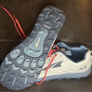Altra Lone Peak 6 Trail Running Shoes - Gray and Blue.